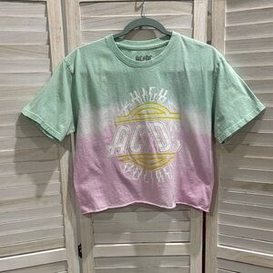 AC/DC Kids Gradient Tee - Mint and Pink